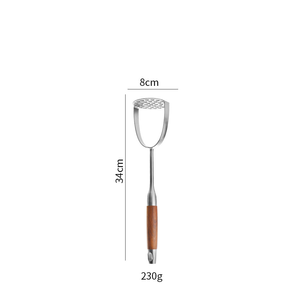 Cross-Border Kitchenware 316 Stainless Steel Spatula for Cooking Household Soup Spoon Rosewood Handle Spatula Kitchen Utensils Frying Spoon