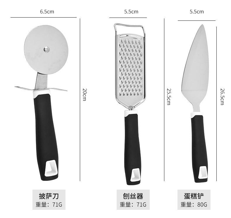 Cheese Grater Pizza Cutter Amazon Kitchen Gadget Knife Sharpener Ice Cream Spoon Multi-Functional Homemade