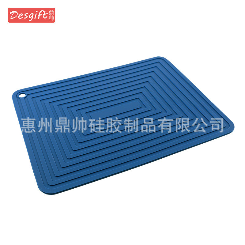 Large 29cm Silicone Pot Mat Square Thickeneded Insulation Mat Anti-Slip Corrugated Kitchen Table Casserole Mat Anti-Heat