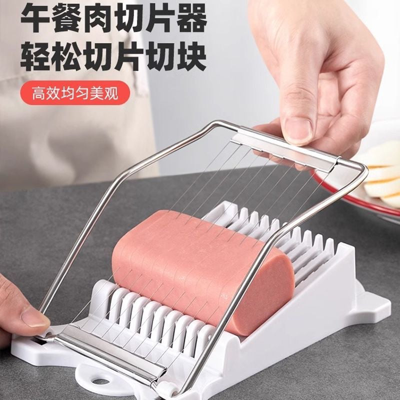 Potato Slicer Luncheon Meat Slicer Ham Slice Household Fruit Vegetable Cutter Kitchen Plastic Egg Cutter
