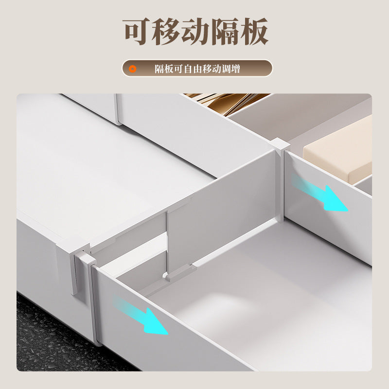 Kitchen Storage Cabinet Household Cabinet Built-in Divided Knife and Fork Chopsticks Kitchen Drawer Partition Tableware Storage Box
