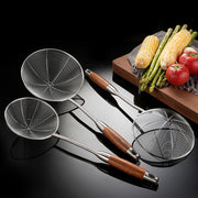 Cross-Border Kitchenware 316 Stainless Steel Spatula for Cooking Household Soup Spoon Rosewood Handle Spatula Kitchen Utensils Frying Spoon - QueensalesOF