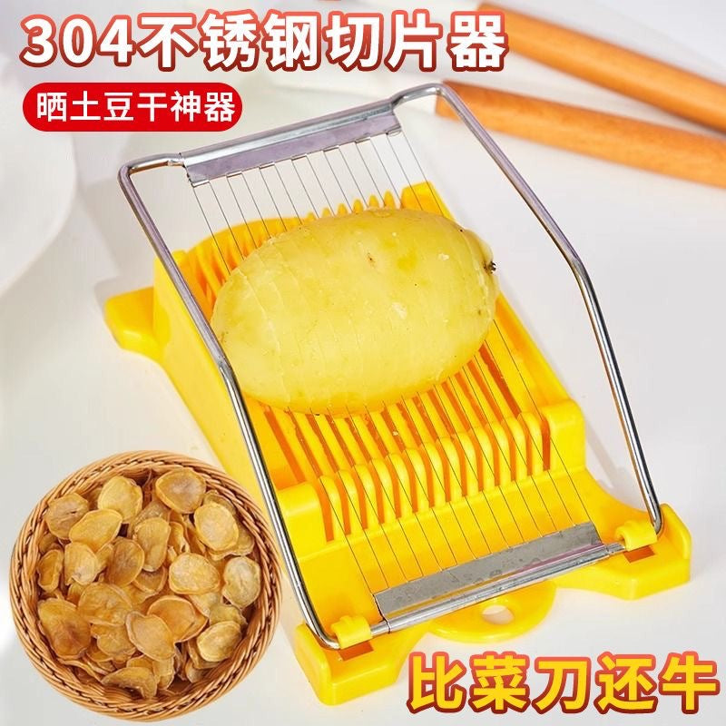 Potato Slicer Luncheon Meat Slicer Ham Slice Household Fruit Vegetable Cutter Kitchen Plastic Egg Cutter