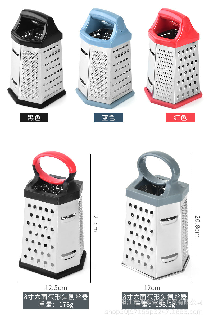 Kitchen Multifunctional Six-sided Melon Planer Household Vegetable Cutter Cheese Potato Planer