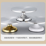 Aluminum Alloy cake turntable new baking tools DIY birthday cake turntable mold non-slip decorating table utensils - QueensalesOF