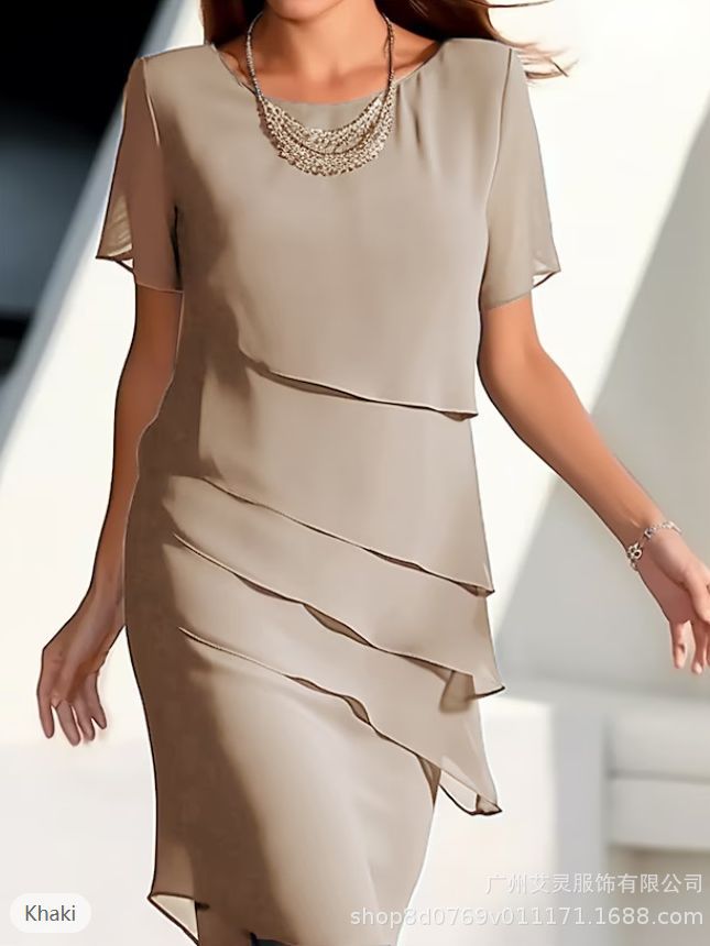 Vestido con Brillos y Volantes — Casual con Personalidad - QueensalesOF