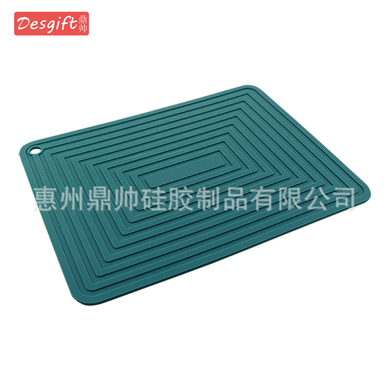 Large 29cm Silicone Pot Mat Square Thickeneded Insulation Mat Anti-Slip Corrugated Kitchen Table Casserole Mat Anti-Heat