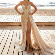 Vestido Maxi con Cutouts en Malla — Estilo Verano Sin Límites - QueensalesOF