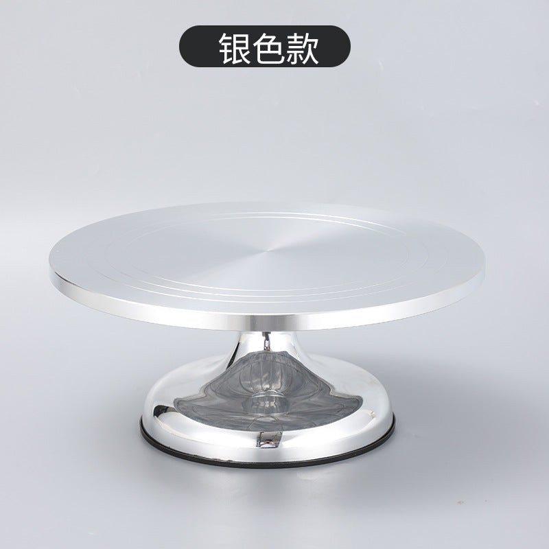 Aluminum Alloy cake turntable new baking tools DIY birthday cake turntable mold non-slip decorating table utensils