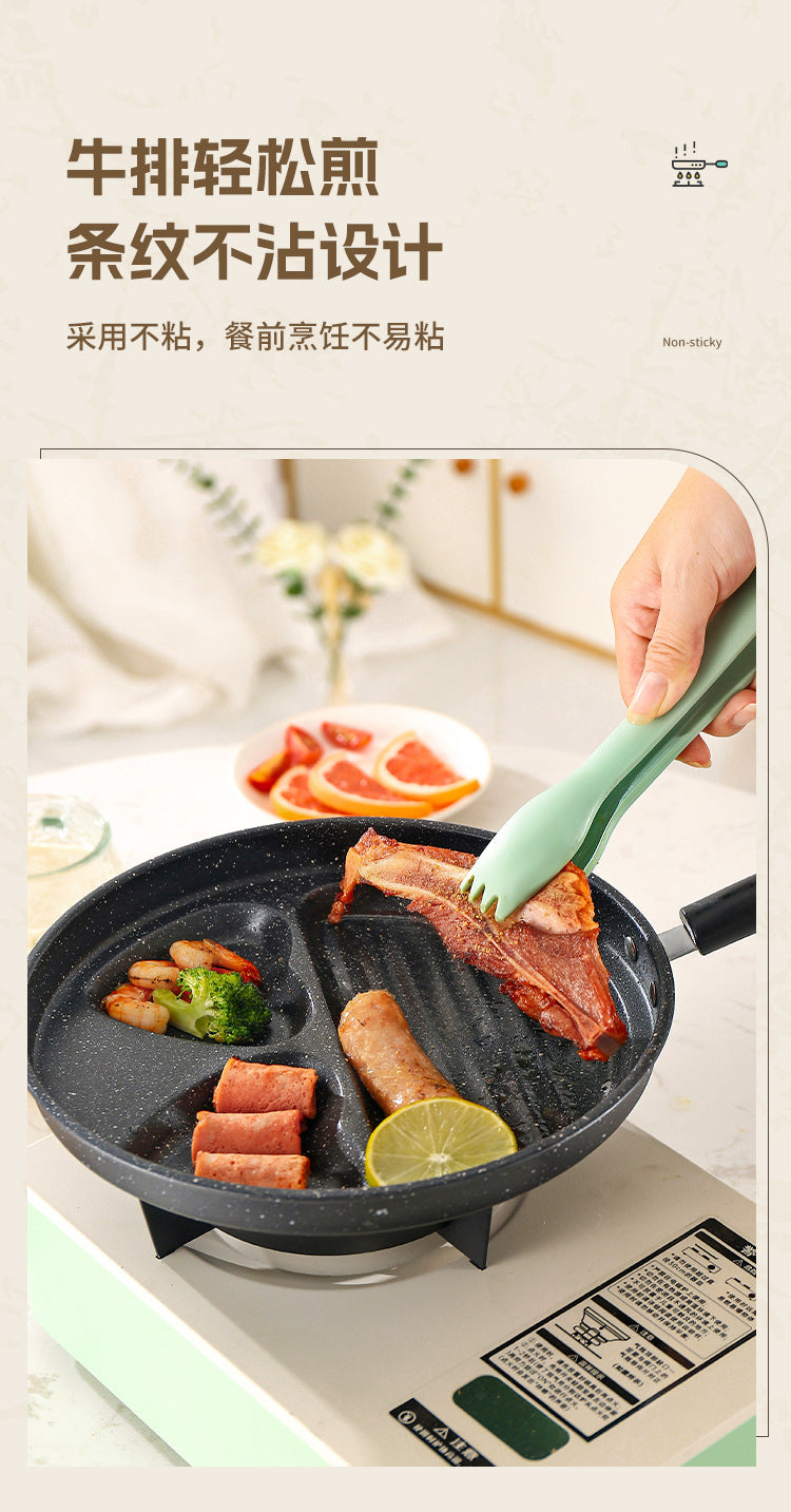 Manufacturer Wholesale Pancake Frying Pan Flats Bottom Four-Hole Non-Stick Pan Household Omelette Artifact Breakfast Pan Kitchen Utensils Eggs