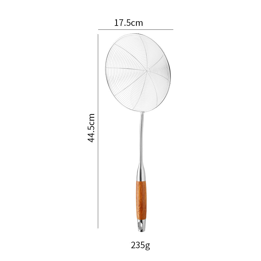Cross-Border Kitchenware 316 Stainless Steel Spatula for Cooking Household Soup Spoon Rosewood Handle Spatula Kitchen Utensils Frying Spoon - QueensalesOF