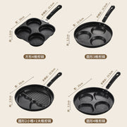 Manufacturer Wholesale Pancake Frying Pan Flats Bottom Four-Hole Non-Stick Pan Household Omelette Artifact Breakfast Pan Kitchen Utensils Eggs - QueensalesOF