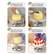 Aluminum Alloy cake turntable new baking tools DIY birthday cake turntable mold non-slip decorating table utensils - QueensalesOF