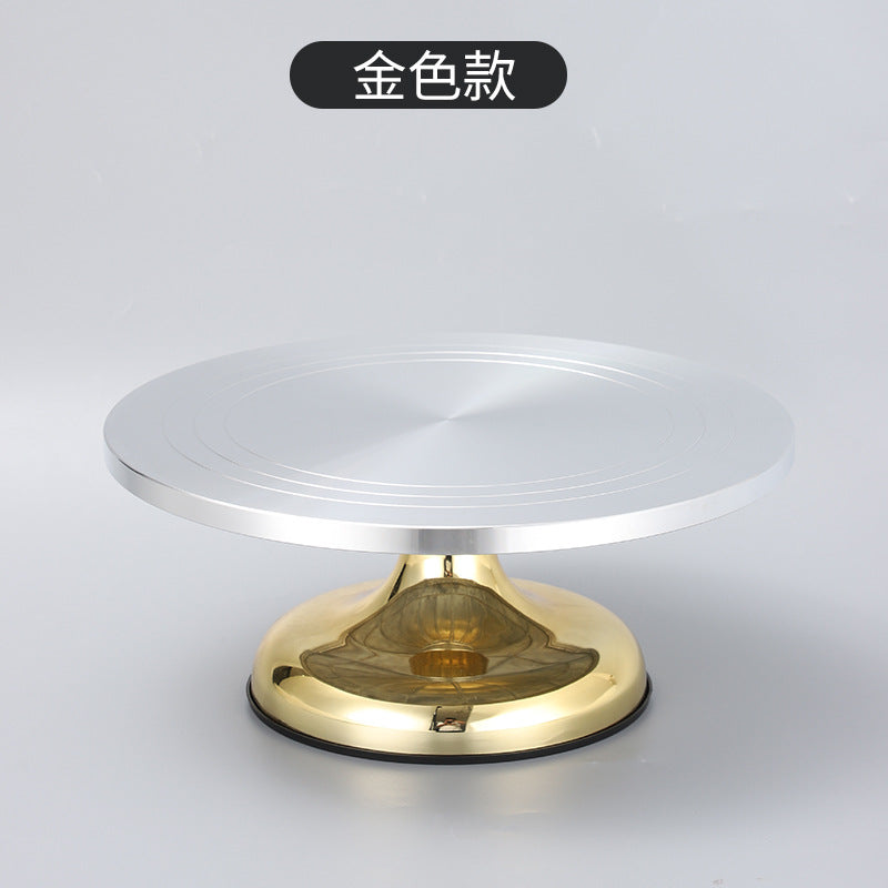 Aluminum Alloy cake turntable new baking tools DIY birthday cake turntable mold non-slip decorating table utensils