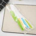 Children's Safety Food Knife Set 4-Piece Early Education Kitchen Plastic Knife Baking Bread Serrated Knife