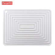 Large 29cm Silicone Pot Mat Square Thickeneded Insulation Mat Anti-Slip Corrugated Kitchen Table Casserole Mat Anti-Heat - QueensalesOF