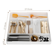 Kitchen Storage Cabinet Household Cabinet Built-in Divided Knife and Fork Chopsticks Kitchen Drawer Partition Tableware Storage Box - QueensalesOF