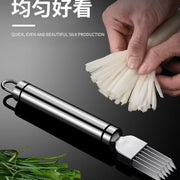 Stainless Steel Onion Cutter, Onion Knife, Shredder, Kitchen Tool, Shredding Knife, Multifunctional Kitchen Utensil with Hanging Hole, Grater - QueensalesOF