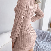 Vestido Sweater con Twist en la Cintura — Estilo Otoño Moderno - QueensalesOF