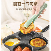 Manufacturer Wholesale Pancake Frying Pan Flats Bottom Four-Hole Non-Stick Pan Household Omelette Artifact Breakfast Pan Kitchen Utensils Eggs - QueensalesOF