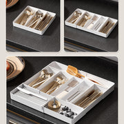 Kitchen Storage Cabinet Household Cabinet Built-in Divided Knife and Fork Chopsticks Kitchen Drawer Partition Tableware Storage Box - QueensalesOF