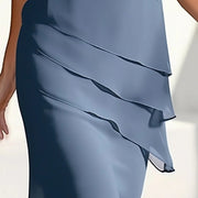 Vestido con Brillos y Volantes — Casual con Personalidad - QueensalesOF