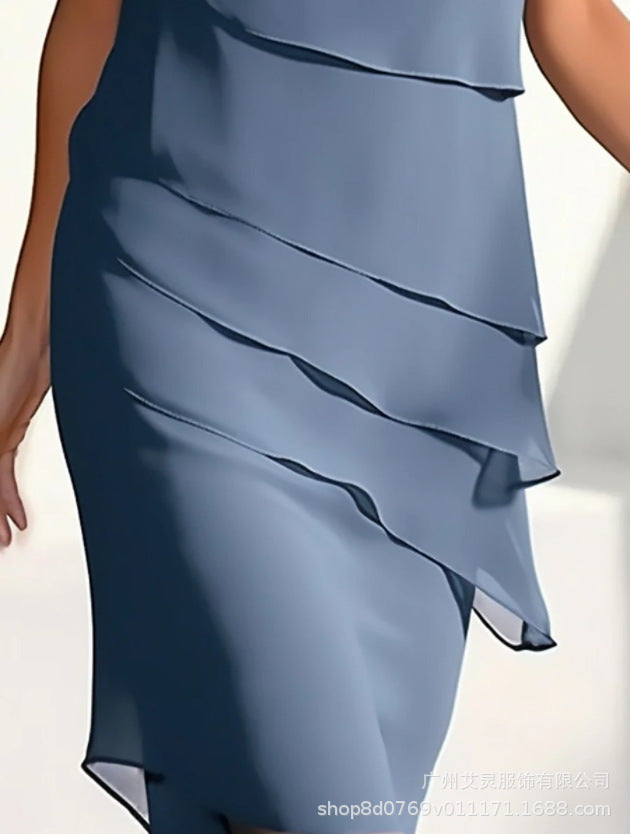 Vestido con Brillos y Volantes — Casual con Personalidad - QueensalesOF