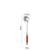 Cross-Border Kitchenware 316 Stainless Steel Spatula for Cooking Household Soup Spoon Rosewood Handle Spatula Kitchen Utensils Frying Spoon - QueensalesOF