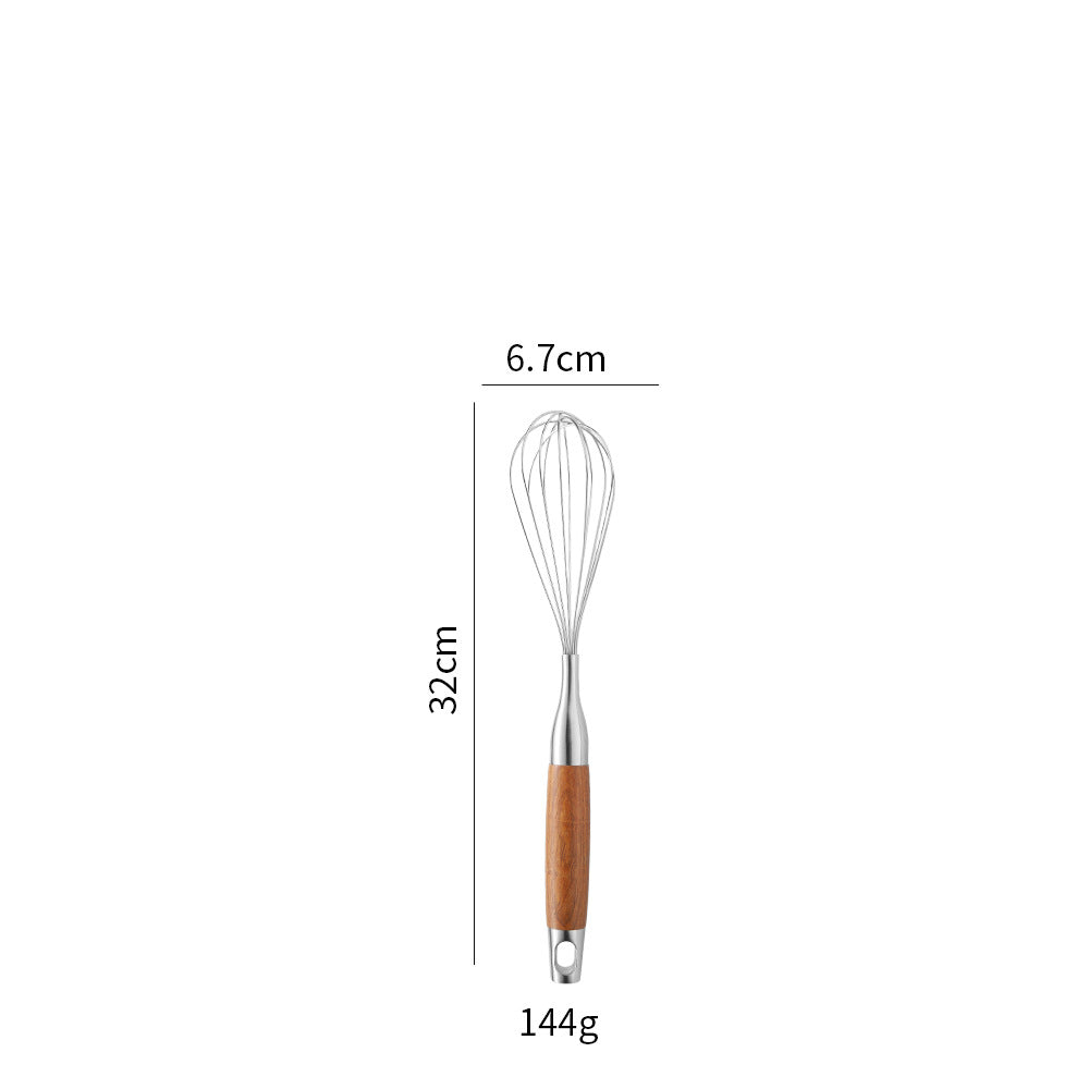 Cross-Border Kitchenware 316 Stainless Steel Spatula for Cooking Household Soup Spoon Rosewood Handle Spatula Kitchen Utensils Frying Spoon