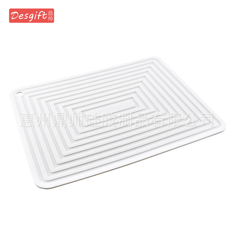 Large 29cm Silicone Pot Mat Square Thickeneded Insulation Mat Anti-Slip Corrugated Kitchen Table Casserole Mat Anti-Heat