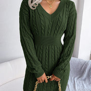 Vestido Sweater con Twist en la Cintura — Estilo Otoño Moderno - QueensalesOF