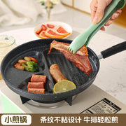 Manufacturer Wholesale Pancake Frying Pan Flats Bottom Four-Hole Non-Stick Pan Household Omelette Artifact Breakfast Pan Kitchen Utensils Eggs - QueensalesOF