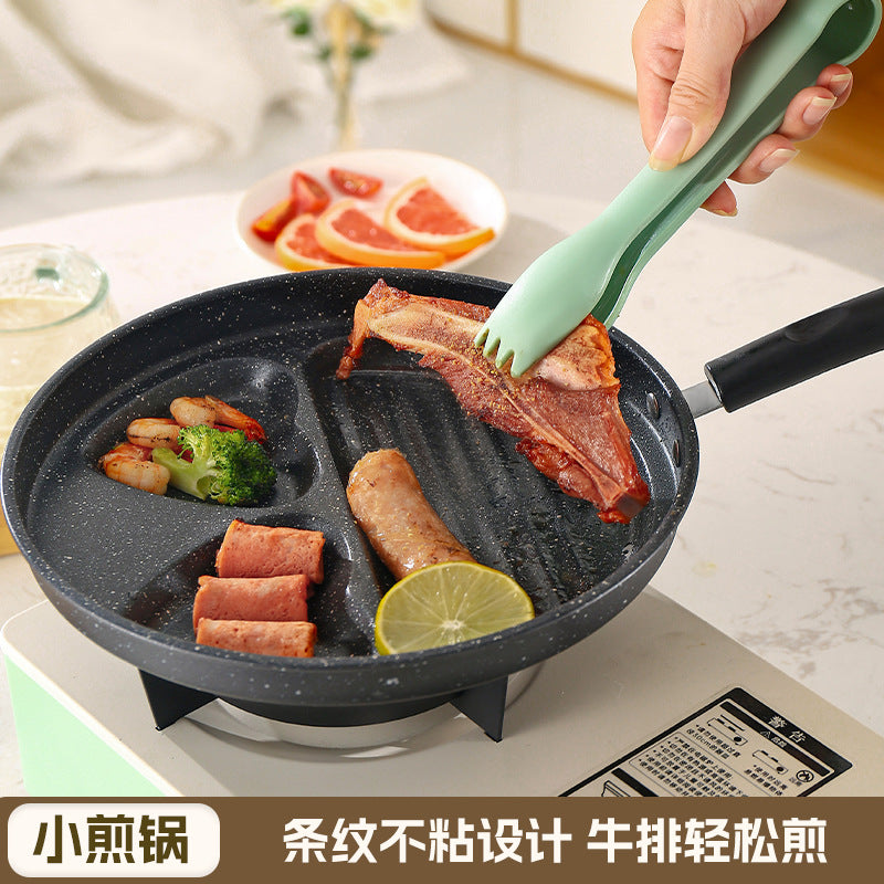Manufacturer Wholesale Pancake Frying Pan Flats Bottom Four-Hole Non-Stick Pan Household Omelette Artifact Breakfast Pan Kitchen Utensils Eggs - QueensalesOF