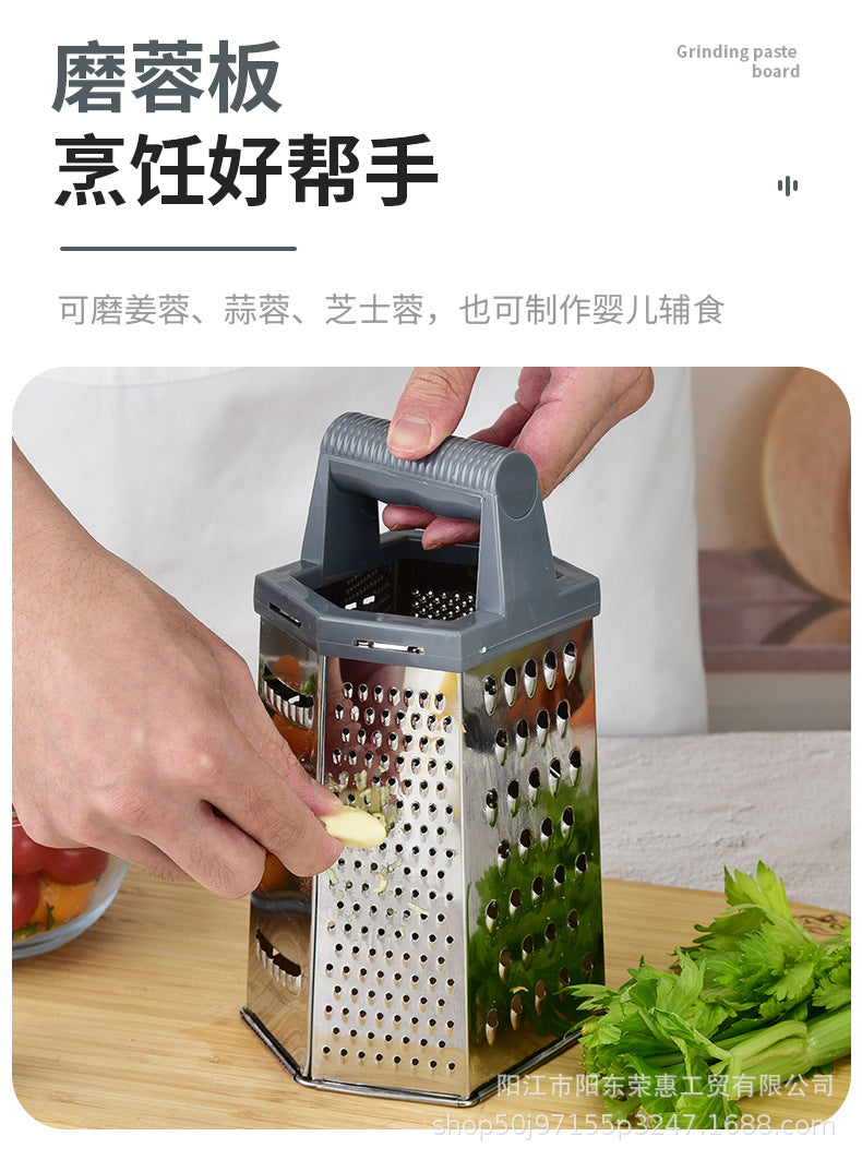 Kitchen Multifunctional Six-sided Melon Planer Household Vegetable Cutter Cheese Potato Planer