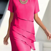 Vestido con Brillos y Volantes — Casual con Personalidad - QueensalesOF