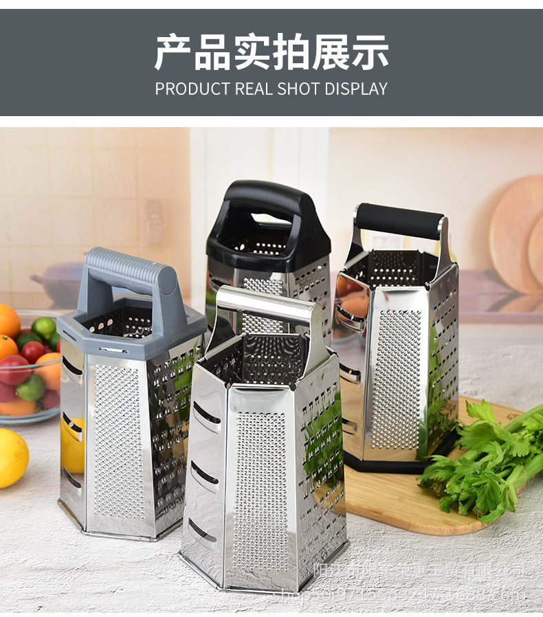Kitchen Multifunctional Six-sided Melon Planer Household Vegetable Cutter Cheese Potato Planer