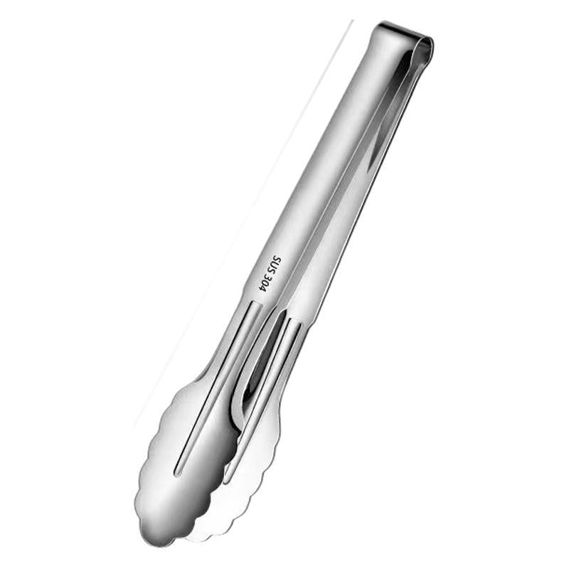 304 Stainless Steel Tongs Commercial Kitchen Tongs Barbecue Steak Barbecue Tongs Anti-Scalding Bread Tongs