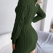 Vestido Sweater con Twist en la Cintura — Estilo Otoño Moderno - QueensalesOF
