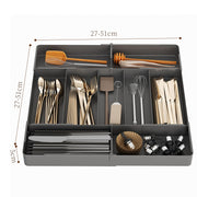 Kitchen Storage Cabinet Household Cabinet Built-in Divided Knife and Fork Chopsticks Kitchen Drawer Partition Tableware Storage Box - QueensalesOF
