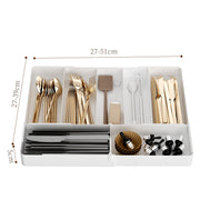 Kitchen Storage Cabinet Household Cabinet Built-in Divided Knife and Fork Chopsticks Kitchen Drawer Partition Tableware Storage Box - QueensalesOF