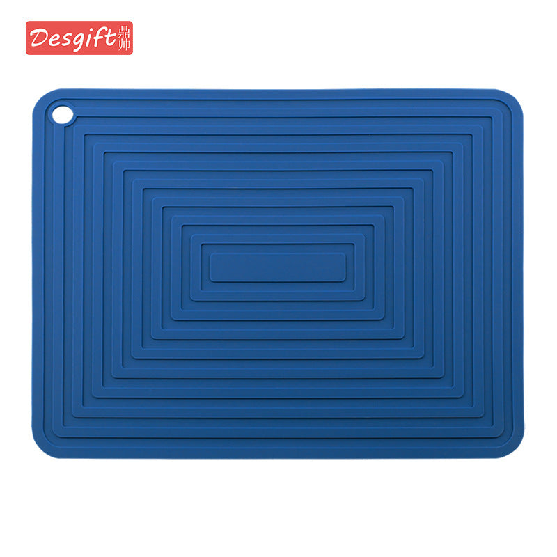 Large 29cm Silicone Pot Mat Square Thickeneded Insulation Mat Anti-Slip Corrugated Kitchen Table Casserole Mat Anti-Heat