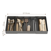 Kitchen Storage Cabinet Household Cabinet Built-in Divided Knife and Fork Chopsticks Kitchen Drawer Partition Tableware Storage Box - QueensalesOF