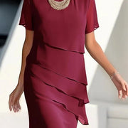 Vestido con Brillos y Volantes — Casual con Personalidad - QueensalesOF