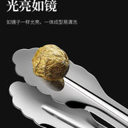 304 Stainless Steel Tongs Commercial Kitchen Tongs Barbecue Steak Barbecue Tongs Anti-Scalding Bread Tongs - QueensalesOF