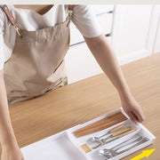 Household Partition Organizer Kitchen Storage Tray Detachable Tray Kitchen Drawer Retractable Storage Box - QueensalesOF