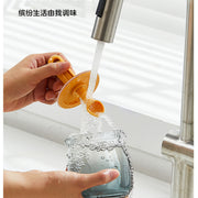 Retractable Seasoning Box Glass Kitchen Seasoning Jar Spoon Lid Integrated Monosodium Glutamate Seasoning Jar Household Salt Jar Seasoning Bottle suit - QueensalesOF