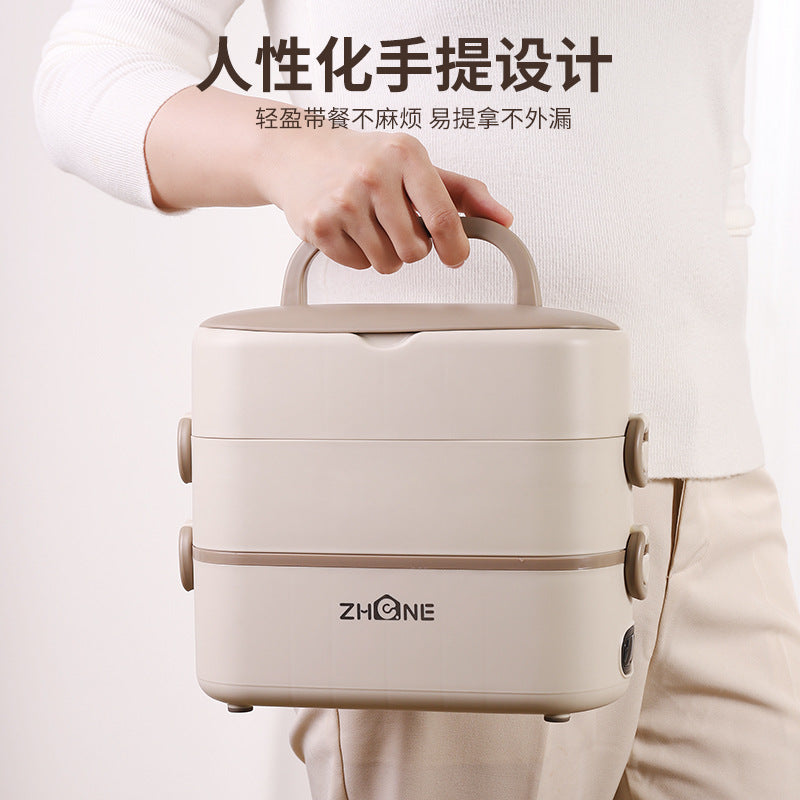 Heating lunch box can be inserted into the electric insulation electric cooking electric heating lunch box self-heating office workers office hot food artifact