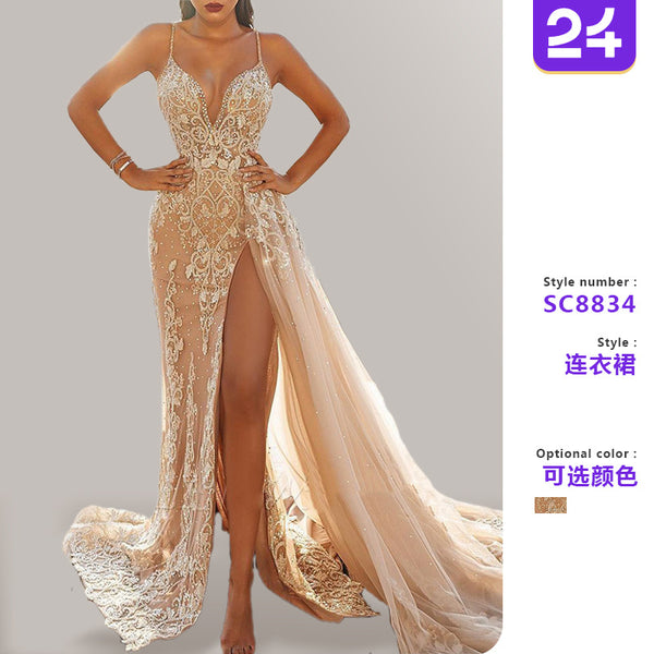 Vestido Maxi con Cutouts en Malla — Estilo Verano Sin Límites - QueensalesOF