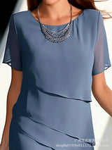 Vestido con Brillos y Volantes — Casual con Personalidad - QueensalesOF