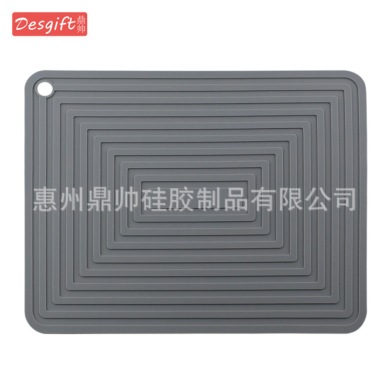Large 29cm Silicone Pot Mat Square Thickeneded Insulation Mat Anti-Slip Corrugated Kitchen Table Casserole Mat Anti-Heat